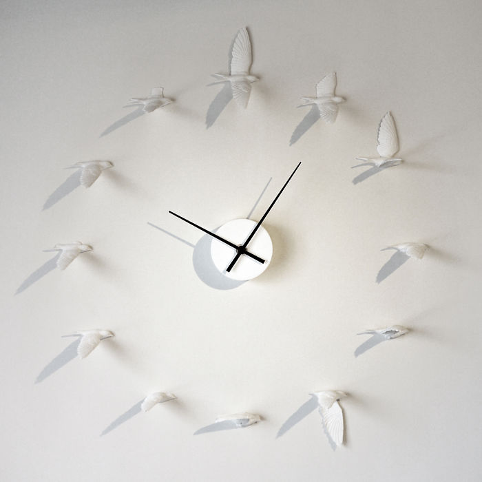 Flying Sparrow Clock