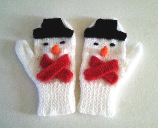Snowman Mittens