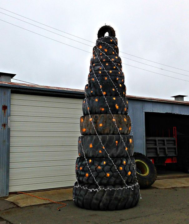 Truck Tires Xmas Tree
