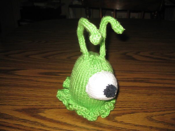 Futurama Brain Slug Hat (has Elastic Band, Hidden Underneath)