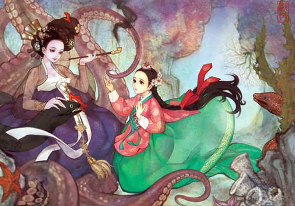 asian-korean-disney-remake-illustration-na-young-wu-12 asian-korean-disney-remake-illustration-na-young-wu-12