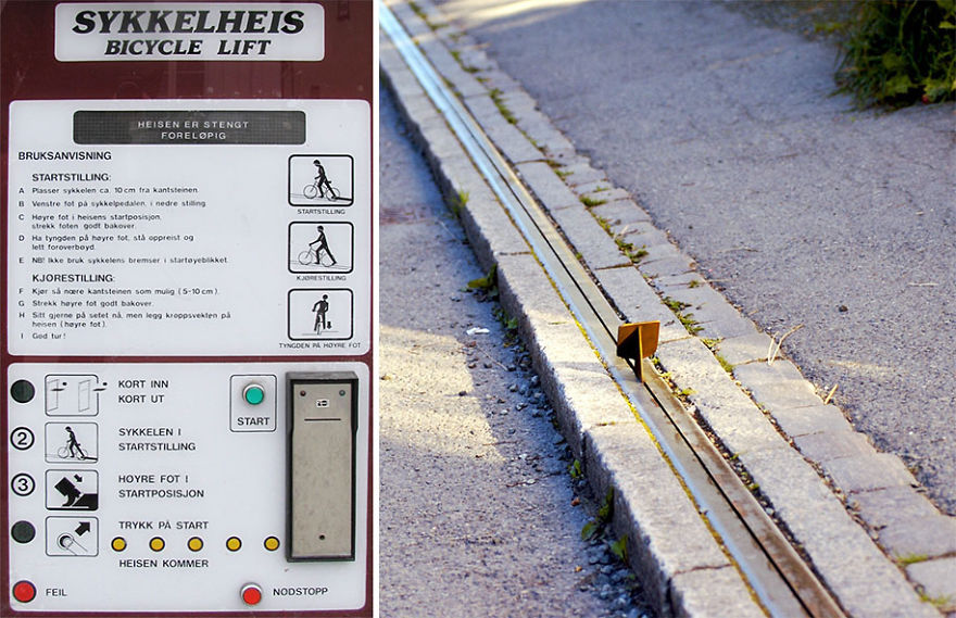 Norway Has World's First Bike Escalator