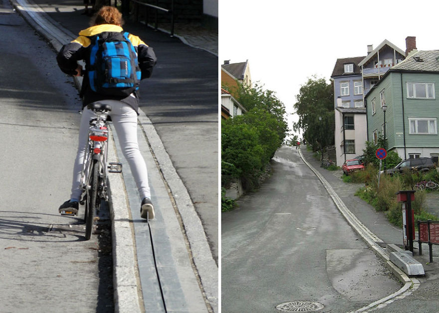 Norway Has World's First Bike Escalator