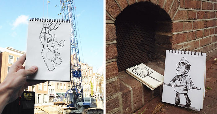 I Walk The Streets And Cartoon-Bomb My Surroundings To Make People Smile