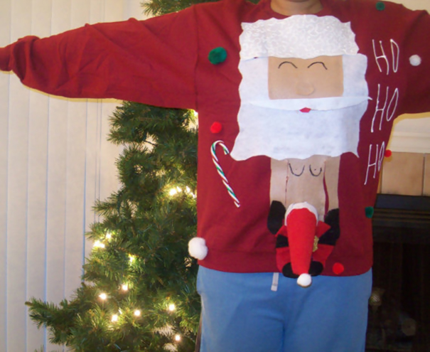 Naughty Santa Ugly Christmas Sweater