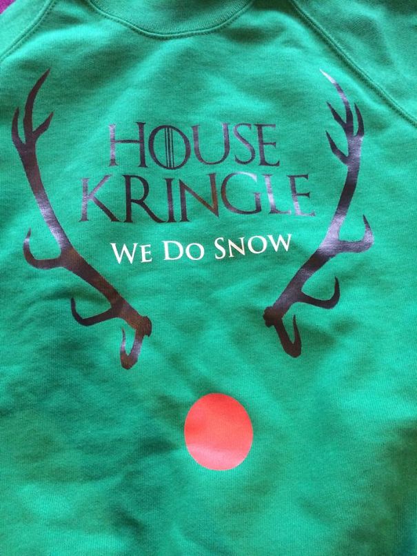 Game Of Thrones Themed Ugly Christmas Sweater