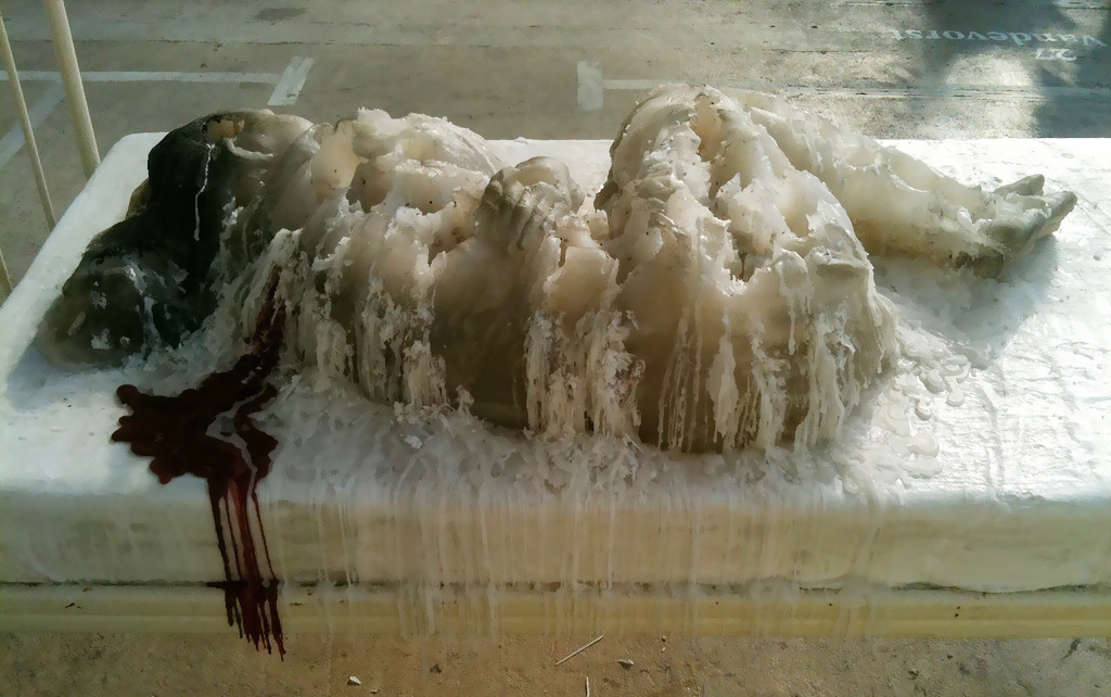 Burning Human Candle