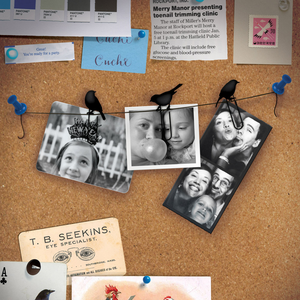 Birds On Wire Picture Holder