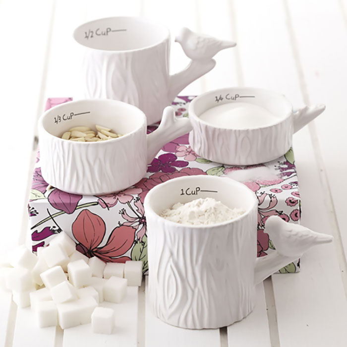 Tree With Birds Stacked Cups