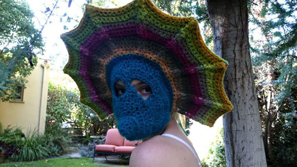 Crochet Peacock Hat