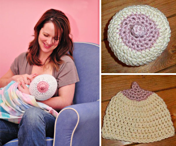 Baby Boobie Nursing Hat