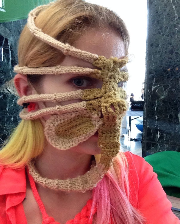 Xenomorph Alien Face Hugger Ski Mask