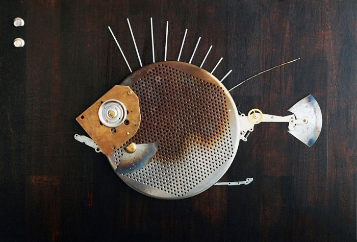 Lithuanian Artist Creates Cute Animal Sculptures From Scrap Metal