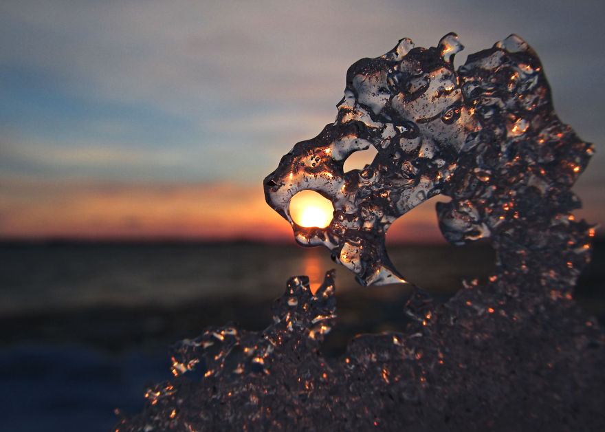Ice At Sunset: A Match That Makes Jewels