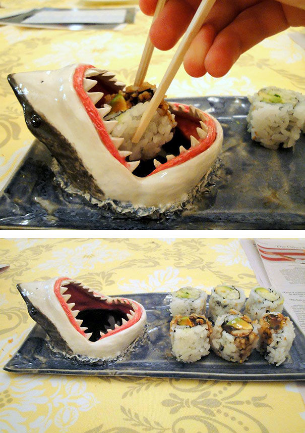 Shark Sushi Plate