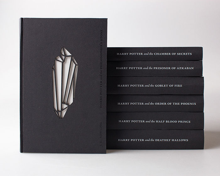 Magical Glow-In-The-Dark Harry Potter Book Cover Redesign By Kincso Nagy