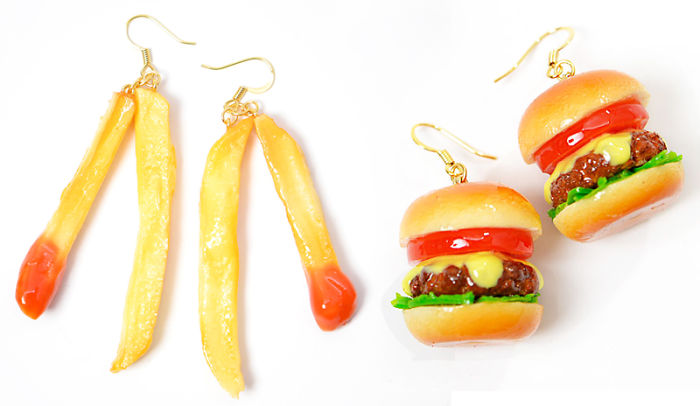 Bacon Earrings, Curry Necklaces And Other Fake Food Accessories Bacon Earrings, Curry Necklaces And Other Fake Food Accessories