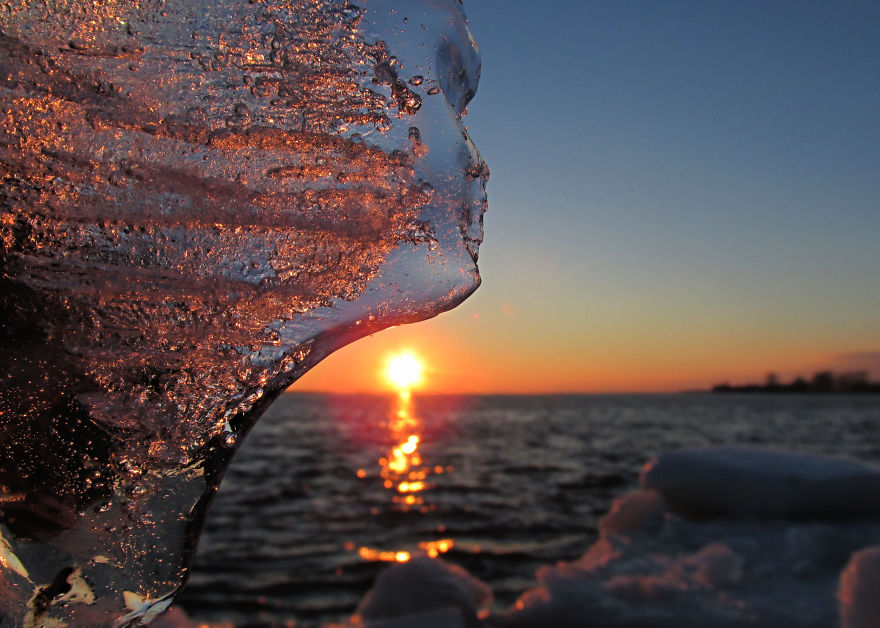 Ice At Sunset: A Match That Makes Jewels
