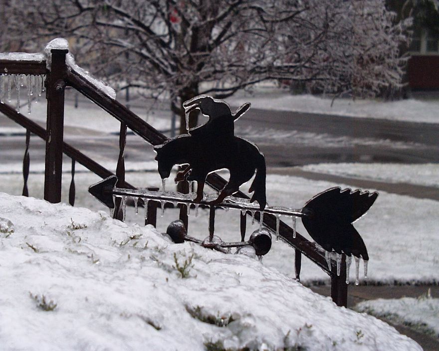 Frozen Weathervane