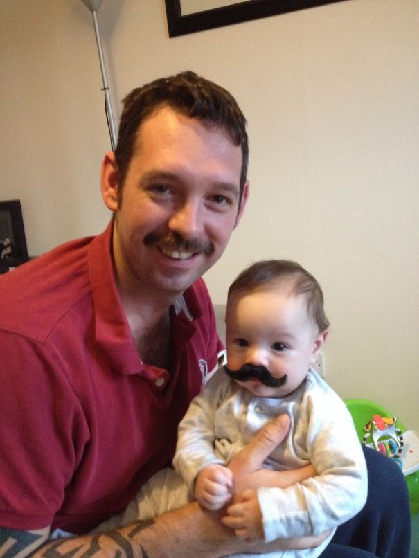 Sharing Movember With Junior
