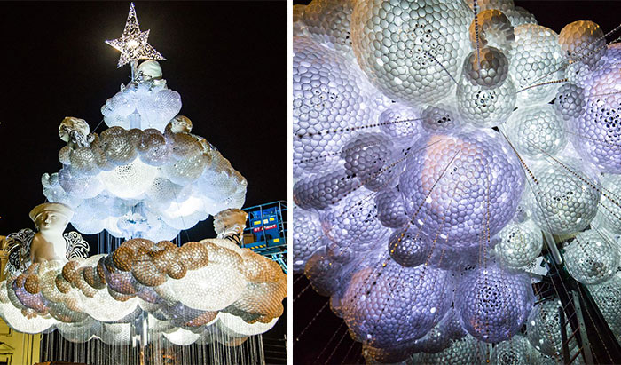 This Year The Christmas Tree In Kaunas Looks Like A Cloud