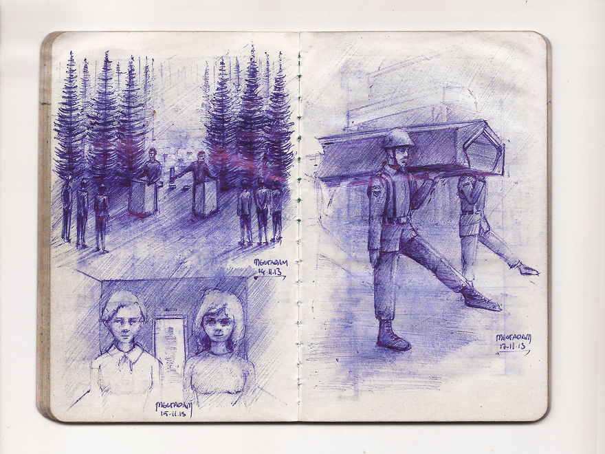 What If A Designer Went To Military Service With A Pocket-Size Notebook And A Ballpoint Pen What If A Designer Went To Military Service With A Pocket-Size Notebook And A Ballpoint Pen