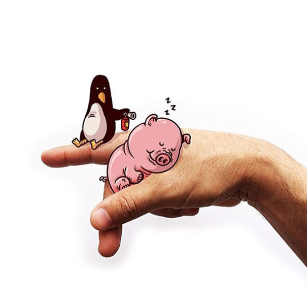 Cute Sign Language Illustrations By Alex Solis Cute Sign Language Illustrations By Alex Solis