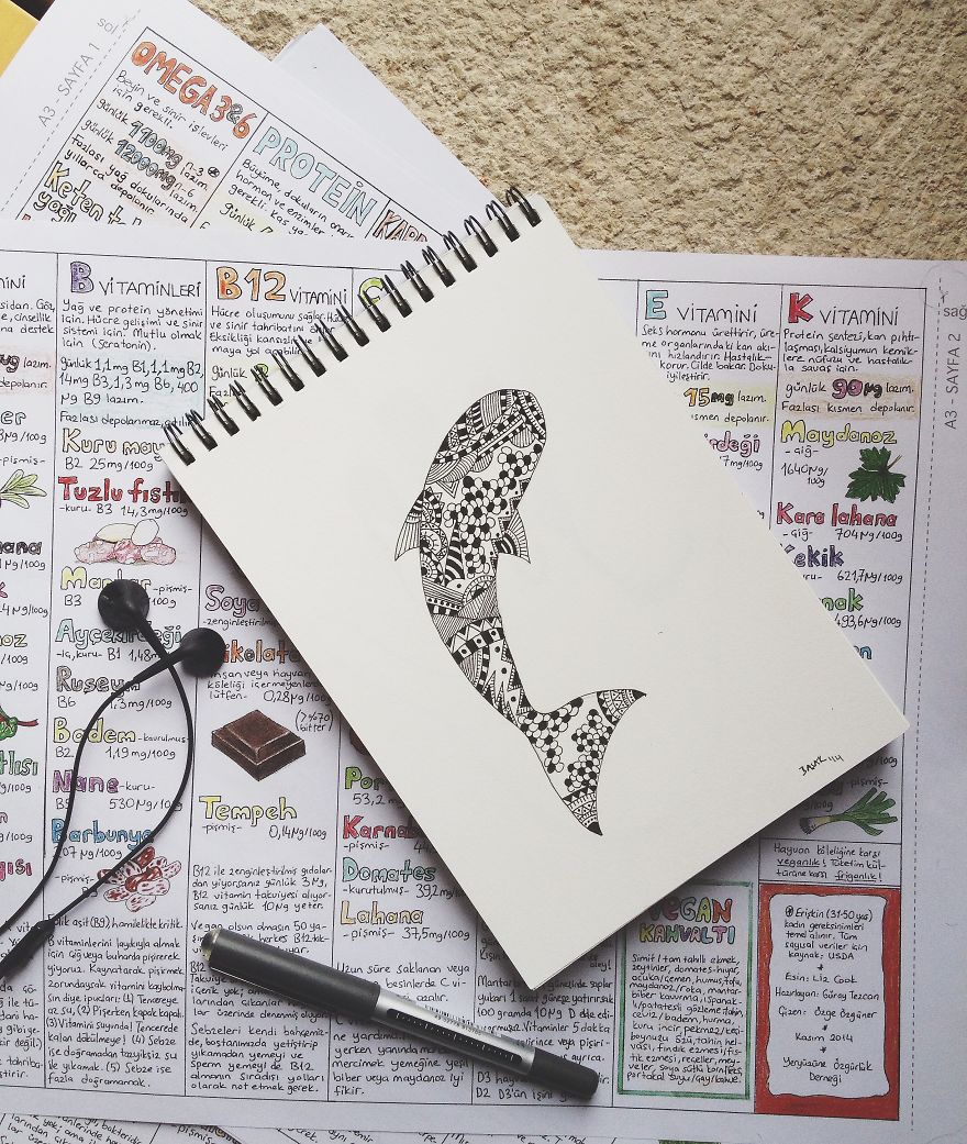 Quickie Black Ink Pen Doodles: Patternized Objects And Animals Quickie Black Ink Pen Doodles: Patternized Objects And Animals