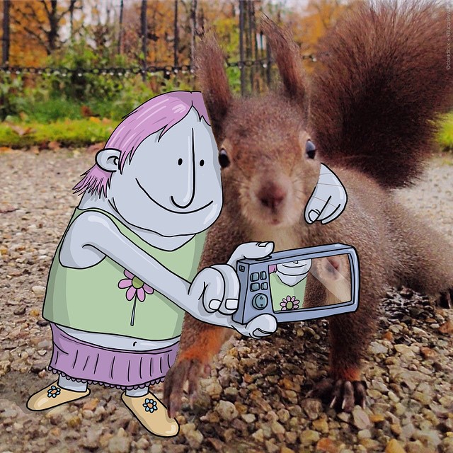 Illustrator Adds Funny Cartoons To Strangers’ Instagram Photos