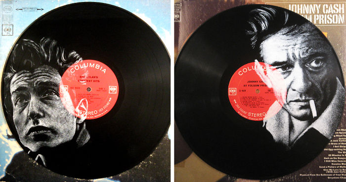 I Paint Portraits Of Musicians On Old Vinyl Records