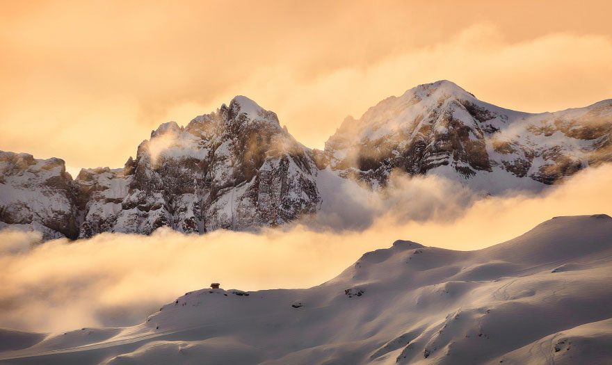 Dents Du Midi In The Swiss Alps