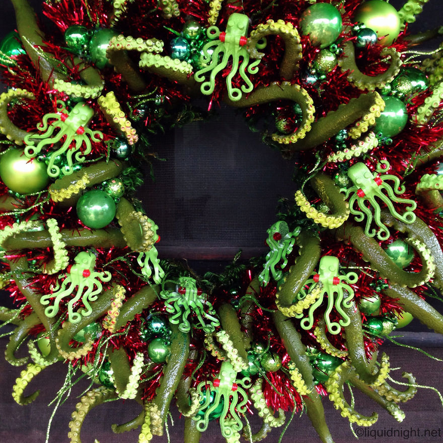 I Just Completed My Cthulhu-Themed Christmas Wreath. So Many Tentacles. Merry Cthulhumas! I Just Completed My Cthulhu-Themed Christmas Wreath. So Many Tentacles. Merry Cthulhumas!