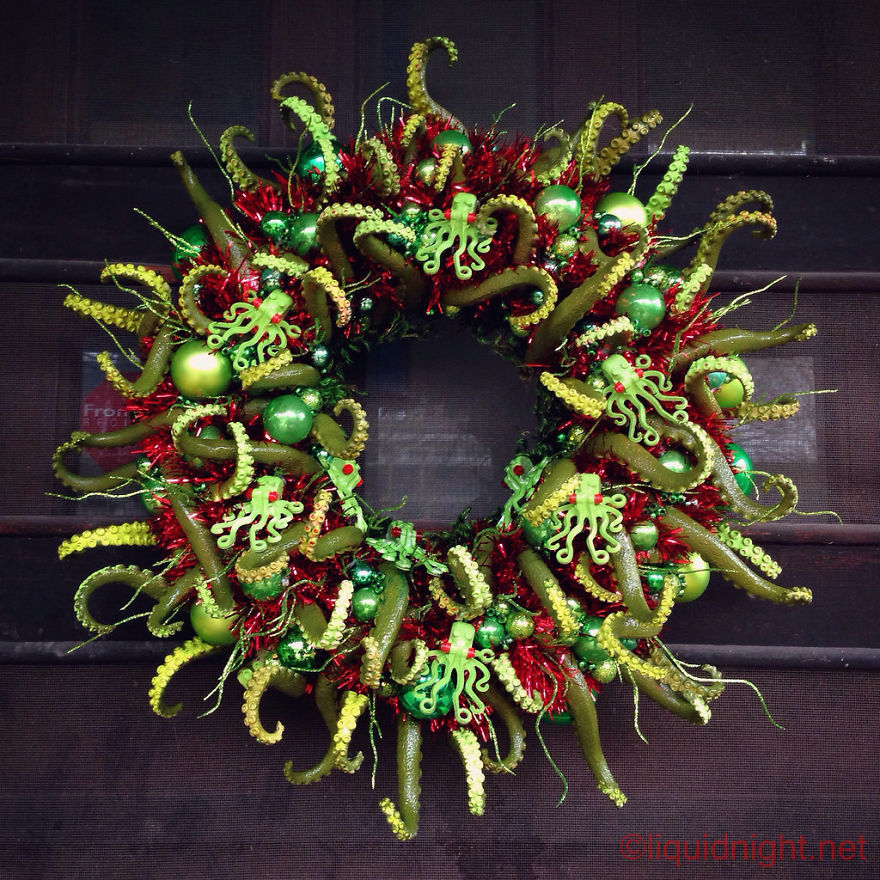 I Just Completed My Cthulhu-Themed Christmas Wreath. So Many Tentacles. Merry Cthulhumas! I Just Completed My Cthulhu-Themed Christmas Wreath. So Many Tentacles. Merry Cthulhumas!