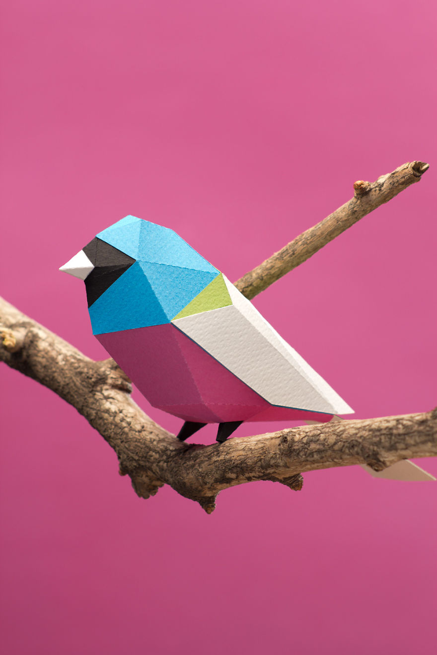 We Are A Couple Of Artists Who Create Lowpoly Animals From Paper