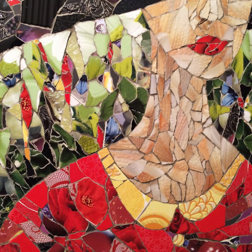 I Made A Mosaic Portrait From Regular Ceramic Tiles I Made A Mosaic Portrait From Regular Ceramic Tiles