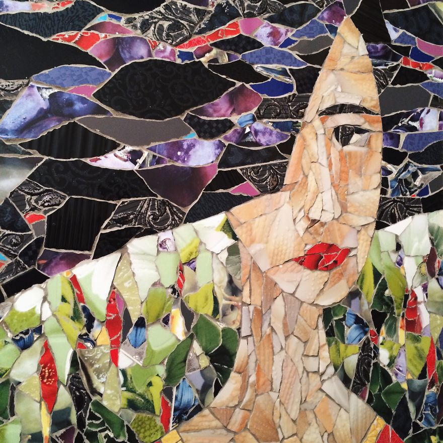 I Made A Mosaic Portrait From Regular Ceramic Tiles I Made A Mosaic Portrait From Regular Ceramic Tiles