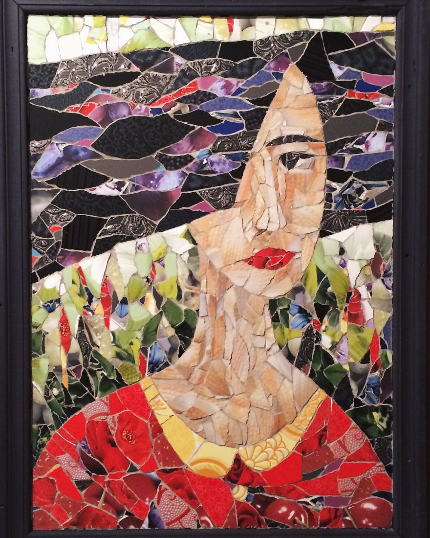 I Made A Mosaic Portrait From Regular Ceramic Tiles I Made A Mosaic Portrait From Regular Ceramic Tiles