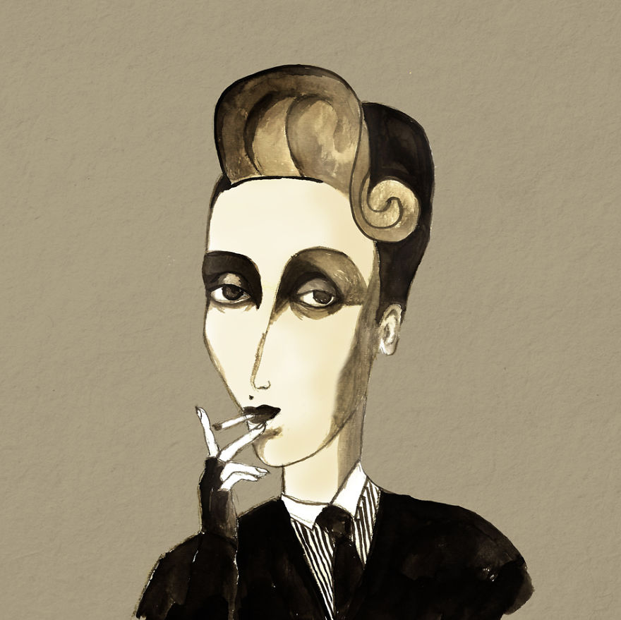 My Collection Of Ink Portraits Based On Famous Women My Collection Of Ink Portraits Based On Famous Women