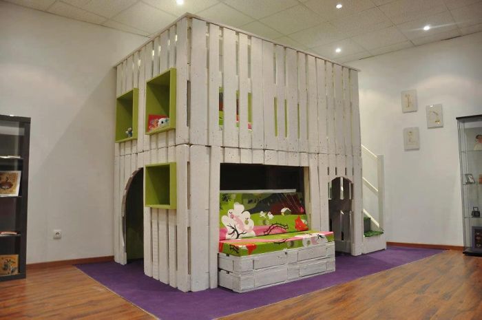 Bed With Integrated Cupboards