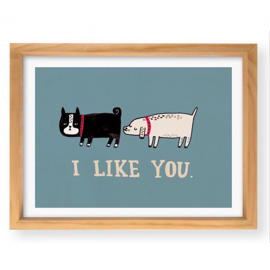 I Like You Wall Art