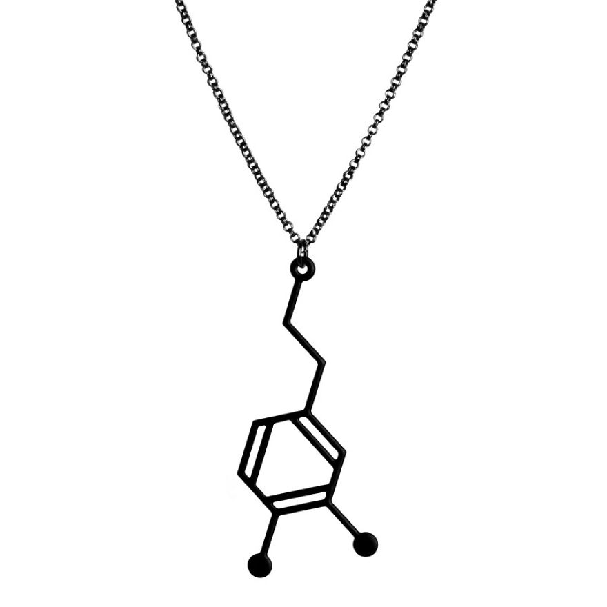 Dopamine Molecule Necklace