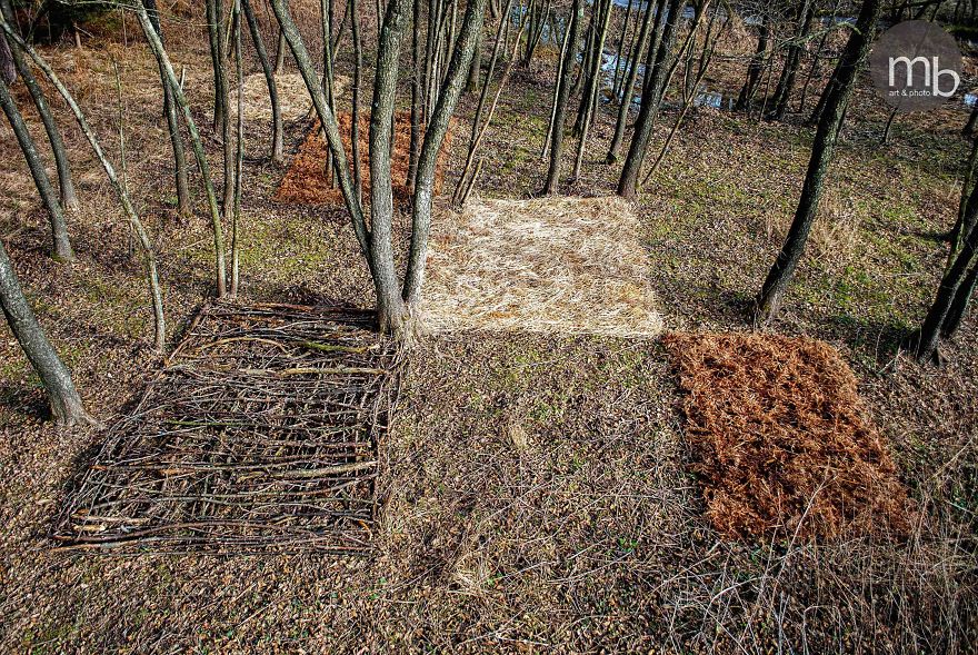 I Create Land Art That Slowly Dissolves Back Into Nature