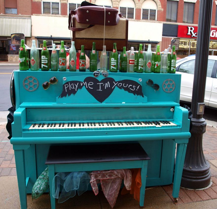 Emporia, Kansas In Summer Of June 2012 On The Main Street