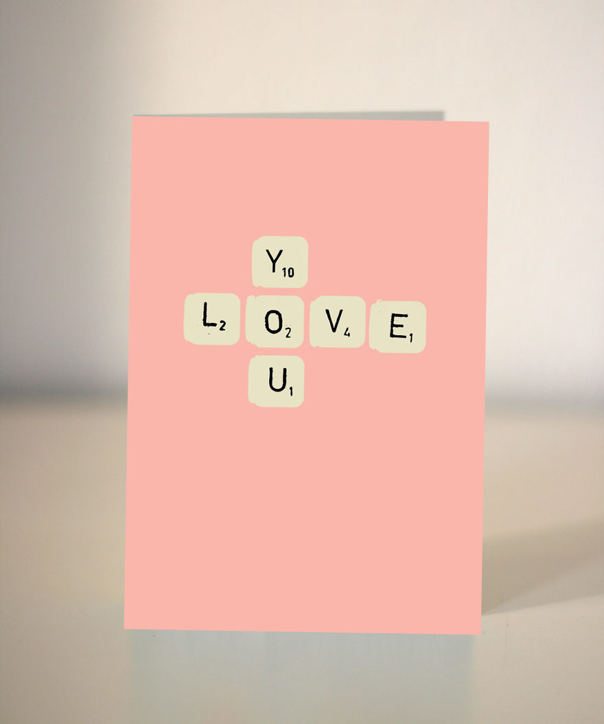 Love You Postcard