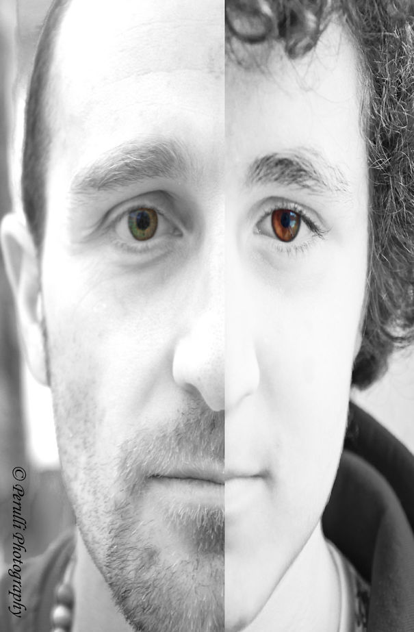 Father And Son. 20 Years Difference