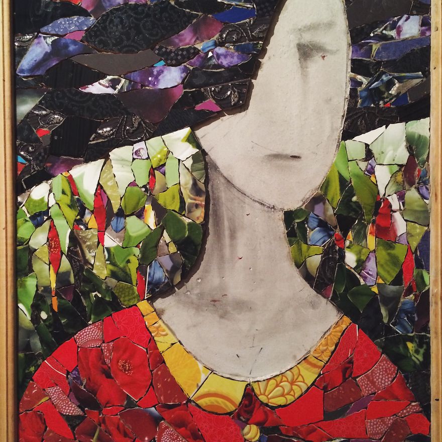 I Made A Mosaic Portrait From Regular Ceramic Tiles I Made A Mosaic Portrait From Regular Ceramic Tiles