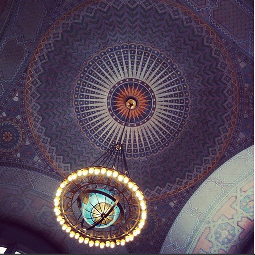 Globe Atrium, Los Angeles Public Library (bertram Goodhue, 1926) - Photo: Kim Cooper, Esotouric