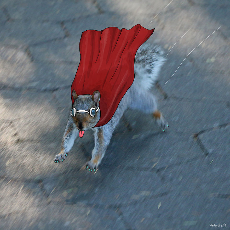 Czech Animator Adds Her Witty Illustrations To Photos Of New York 