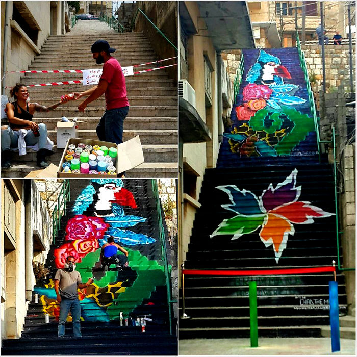 Brummana, Lebanon - The Flower City, Mural By Chad The Mad