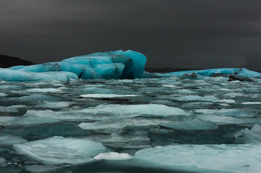Blue Ice, Jokulsarlon, Iceland.